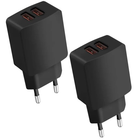 Adaptateur secteur Double USB-A COMPTABILE (boite)